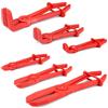 QWORK® 6 pezzi pinze per fascette stringitubo, pinza per fascette terze, angolari e flessibili