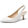 DREAM PAIRS Scarpe Classiche da Donna con Tacco a Gatto Décolleté con Cinturino in PU con Comoda Soletta per la Festa di Nozze,Size 41,Nude-Pu,SDPU2444W