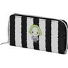 KARACTERMANIA Beetlejuice Stripes-Portafoglio Essenziale, Bianco, 19 x 10 cm