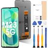 ARSSLY Schermo per 6.6 Samsung Galaxy M23 5G M236B LCD Display Touch Assemblea Sostituzione di Vetro Digitalizzatore con Strumenti(Nero)