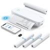 Bisofice L81 Stampante Termica Portatile A4, Stampante Bluetooth Senza Inchiostro per Cellulare e Computer, Supporta Carta Multisize, per Ufficio Viaggi, Studio, Casa, Dotato 3 Rotoli Carta, Bianco