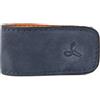Snakehive Fermasoldi - Porta Banconote in Vera Pelle per Uomo e Donna - Stile Minimalista Sottile con Potente Magnete - Realizzato a Mano in Europa (Navy Blu)