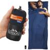 Outdoro Sacco a pelo a pelo - solo 210 g in microfibra Microlight - Sacco a pelo da viaggio ultra leggero - piccolo, sottile e compatto - Inlett, Travel-Sheet