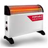 alpina Stufa di riscaldamento - 1500 W - sui piedi - Termostato regolabile - Bianco, Bianco