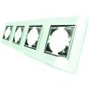 Brightium S-EMPOT. Cornice in vetro naturale 4 elementi orizzontali. Design elegante che combina vetro naturale con una cornice a 4 elementi, ideale per valorizzare qualsiasi ambiente.