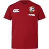 Canterbury of New Zealand British And Irish Lions Cotton - Camicia Niños Unisex, Red Dahlia,