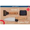 Opinel - Set da Cucina per Bambini Le Petit Chef - Coltello, Pelapatate e Proteggi Dita - A Partire da 7 Anni - Garanzia a Vita - Fabbricazione Francese - Blu