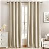 MIULEE Tende Velluto Beige Chiaro per Interni Tenda Moderne, Eleganti Tenda per Camera da Letto Salotto e Soggiorno, 2 Pezzi Tende Oscuranti Termiche per Interni Velluto con Occhielli L 140 x A 260 CM