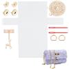 Sundrerfect Kit Modellabile 8 Pezzi Per Borsa Uncinetto Con Rete in Plastica, Cerniere e Accessori