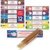 Satya Set di 12, Nag Champa, Namaste, Vibrazioni positive, Tantra, Benedizione di Buddha, Aura purificante, Chakra, Piramidi, Reiki, Karma, Cura spirituale, Ayurveda tradizionale