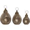 AlexandreHouse PORTAVELA SET 3 METAL 23X23X34 23CM/29CM