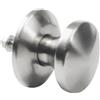 Amig - Pomello fisso per porte interne mod. 20 | ø80 x 70 mm | con bocchetta a rosetta | impugnatura ergonomica | per porte con spessore massimo di 70 mm | acciaio inossidabile 18/8 opaco