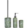 AlexandreHouse BAÑO SET 3 DOLOMITE PP 9,5X9,5X37 HOJA VERDE
