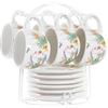 Redesyn CAFE SET 6 DOLOMITE 20X18X20 180 ML TROPIC GARDEN