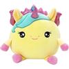 SQUISHPETS Medium - Peluche GALUPY Rainbow Unicorn Aria, peluche unicorno di 19 cm con ali, corona e corno glitterato, per coccole e gioco