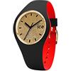 Ice-Watch - ICE loulou Gold Glitter - Orologio nero da Donna con Cinturino in silicone - 007228 (Small)
