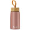 Boziee Borraccia termica da 250 ml, per bevande calde e fredde, senza BPA, in acciaio inox, per attività all'aperto (rosa marrone)