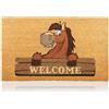 AMARU DOOR MATS Zerbino Cavallo Fibra di Cocco - 70x40cm - Zerbino Ingresso Casa con Superficie Antiscivolo in PVC e Fibra Cocco - Per Corridoi, Porte Esterne - Accessori per la Casa - Design Minimalista Originale