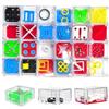 Leonshco 24 giochi di pazienza per bambini, giochi di avvento, mini puzzle per bambini, giochi di abilità, giochi di pensiero, adatti come regalo per feste di compleanno, calendario dell'Avvento, pensierino
