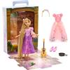 Disney Store Official Bambola Disney Story Rapunzel, 28 cm, con Pascal, 2 vestiti, accessori, set per attività e da colorare, dai 3 anni in su