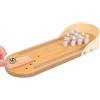 JurciCat Birilli Bowling Bambini Set da Bowling per Bambini Mini Pista da Bowling con 10 Birilli con Scrivania in Legno Regalo di Babbo Natale Segreto per Adulti E Bambini dai 3 Anni in su