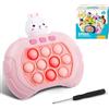 ROELLY Pop It Elettronico Coniglio, Bubble Educativo Rapido, Gioco Portatile per Bambini e Adulti, Antistress, Sviluppo Della Prima Infanzia