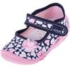 Viggami ADA, Mocassino Bambina, Cuori Bianchi Blu Scuro, 18 EU