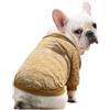 Ducomi Classic Felpa con Polsini e Collo Elasticizzati in Morbido Cotone Felpato per Cani e Gatti - Disponibile in Tutte Le Taglie e Vari Colori Melangiati (Mustard, XL)