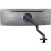 BEWISER Braccio per monitor piatto, ultrawide, Cruved da 34-49 pollici e nuovo schermo da 57 pollici, capacità di peso fino a 20 kg, nero