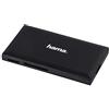 Hama - Lettore di schede di memoria SD/MicroSD/CF/MS, USB 3.0 con cavo, nero, blister