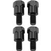 Be In Your Mind 4 pezzi Adattatore per supporto specchietto moto M8 32 mm DX e SX 8 mm a 8 mm Filettatura Regolabile Viti per manubrio Specchietto con filettatura inversa per moto