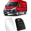 TTCR-II Vetro Specchio Compatibile con Fiat Ducato/Citron Jumper/Peugeot Boxer Piastra Vetro Specchio Retrovisore 2006-2021 Vetro Specchietto per Ducato Vetro Dello Specchio Riscaldato(Sinistro)