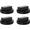 EXLECO 4Pcs Tampone in Gomma per Cric 72 × 24mm - Universale per Martinetto a Carrello Auto/SUV - Robusto e Pratico
