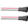 GINTOOYUN H8 H11 Car Light Wire Socket Connettore 2 PZ Pigtail Socket Cablaggio Maschio Connettore Adattatore Per Luci Fendinebbia (Maschio)