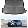LANGBEAN TPE Tappetini per Bagagliaio Superiore per VW T-Roc 2018-2025 | Vasca Baule Originale, Protezione Baule con Bordo Alto, Tappeto Bagagliaio Posteriore, Antiscivolo e Impermeabili Accessori