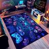 PEIHUODAN Tappeto Camera da Letto Gioco 3D Ragazzi, Accessori Decorativi per Sala Giochi, Stampa Carta Parati Personaggi Anime Soggiorno, Tappeto Morbido Antiscivolo Adolescenti (Blue,80x120cm)