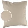 Kisska Federa per cuscino decorativo in ecopelle, per divano, in pelle, colore beige, 40 x 40 cm, senza imbottitura