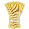 Danilovo 25 pz Candele in Cera d'Api Bianche - Candele Chiesa Ortodossa per Preghiere, Rituali, Lunghe, Morbide, N40, Altezza 26,5 Centimetri