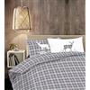IlGruppone Il Gruppone Passione Casa Copripiumino 100% Cotone Sacco e Federe Prodotto Italiano con Stampe Moderne in Morbido Cotone Disegni Moderni in più Colori - Tartan Grigio - Matrimoniale