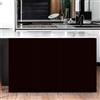 Surwin Tenda da Cucina Corta Tenda da Cucina Porta Finestra Tende dell'Armadio Antipolvere Oscuranti per Armadio da Cucina/Bagno/Armadio,Tenda per mensole (W140xH100cm,Nero)