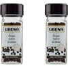 UBENA, Pepe Nero in Grani, Adatto a Piatti Dolci e Salati, Preparazioni Fredde e Calde, Formato Vasetto da 40 gr (Confezione da 2)