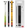 Legami Set di 3 penne gel cancellabili Panda,Cats e Bee + Refill Neri