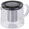 GALILEO Teiera tonda 1 L con infusore in vetro borosilicato, SìChef