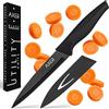 Axer Coltello Professionale Multiuso da Cucina 12 cm - Per Verdure, Carne, Frutta Con Lama Liscia