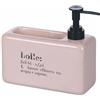 Villa d'Este Home Tivoli Dispenser sapone liquido 840 ml in ceramica con fessura porta spugnetta/sapone, Victionary