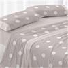 Burrito Blanco | Completo lenzuola in cotone | Letto da 105 cm. (+misure disponibili) | Design 627 | Color Sabbia (105 x 190/200 cm)