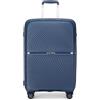 British traveller Set di 4 valigie leggere in polipropilene rigido, alla moda, da viaggio, bagaglio a mano da cabina, serratura TSA con 4 ruote girevoli da 35,6 cm, 50,8 cm, 61 cm, 71,1 cm, Marina