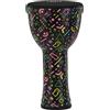 GEWA Liberty Djembé Nestable - Diametro: 8 (20,3 cm) - Altezza: 16,5 (41,2 cm) - Motivo: Crazy Neon