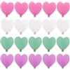 Molyorch 20 Pezzi Impermeabili Appendi Strofinacci Cucina, Inossidabile Forma di Cuore Ganci, Gancio Parete a Forma Cuore, Colore Ganci Adesivi Cucina Ganci Muro, per Bagno, Wc, Cucina, Ufficio