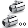 NIYATA Soffione Doccia Con Spegnimento G1/2 in ABS, Stop Per Risparmio Idrico, Facile Da Installare, Interruttore a Un Pulsante, Per Cucina e Bagno